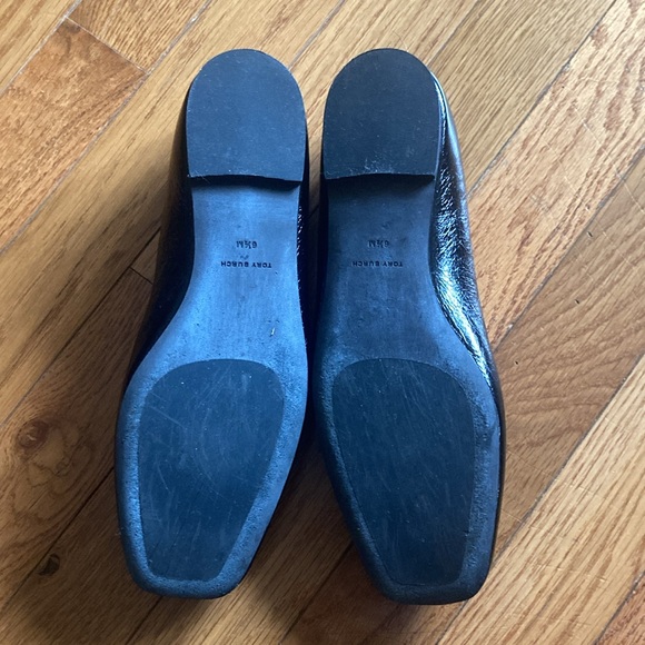 TORY BURCH GEORGIA BALLET WRINKLE CALF LEATHER SIZE 6.5 - Picture 3 of 5